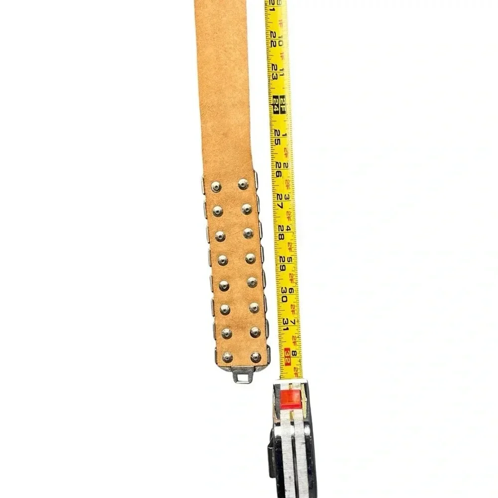 In Transit Soft Leather & Metal Waist Belt Grunge Western Belt Made in France